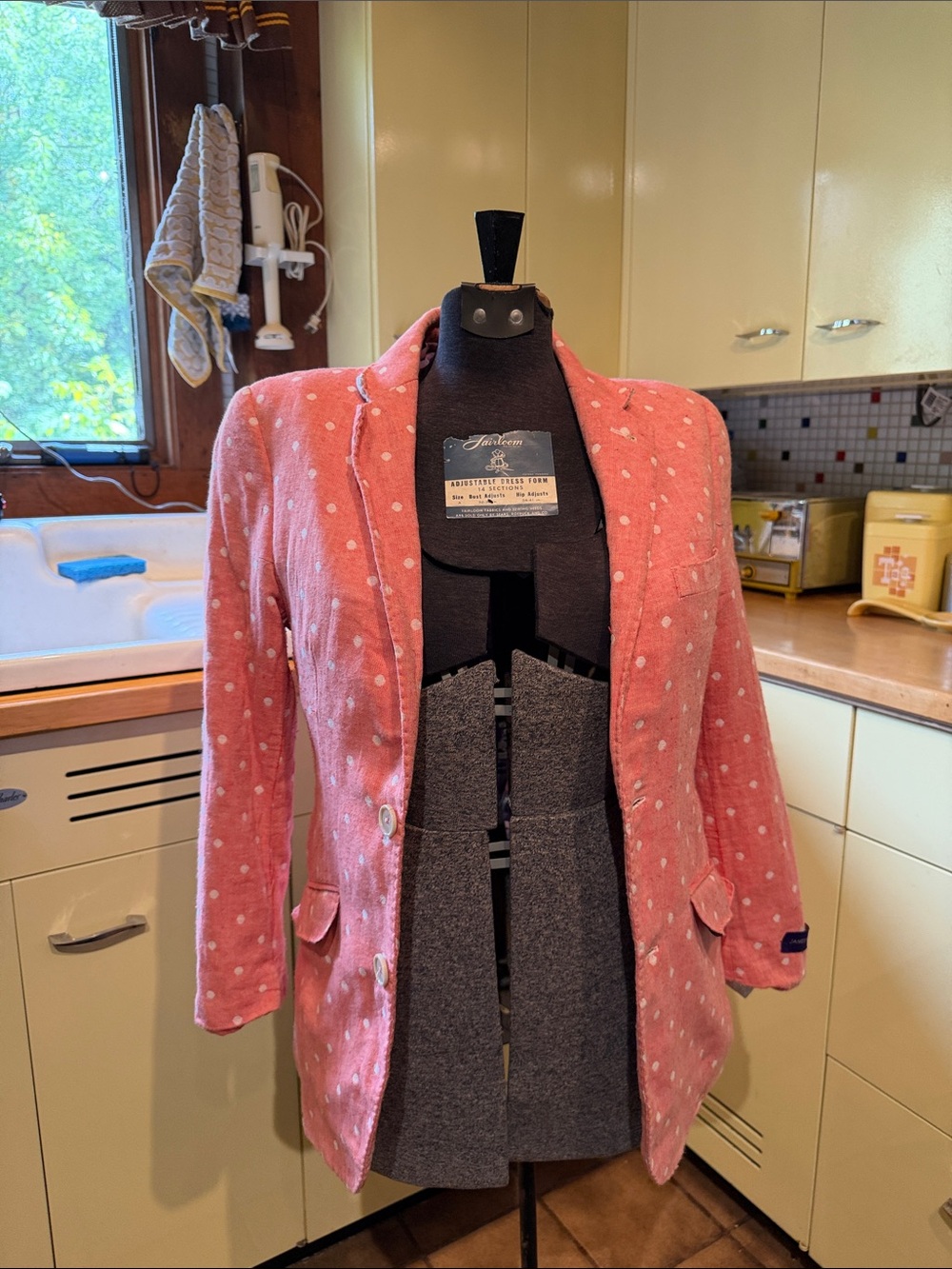 Retro James Morgan Boy’s Blazer Kid’s Dress Jacket Cassette print Lining